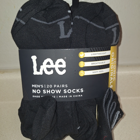 Lee Black Casual Socks No Show Style - Picture 1 of 3